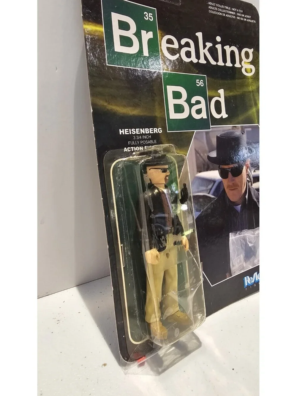 Reaction Figures Funko X Super 7 Action Figure Breaking Bad Heisenberg Unpunched